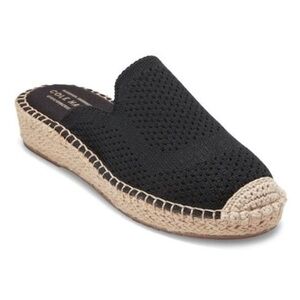 Cole Haan Womens Cloudfeel Stitchlite Espadrille Slip On Mules Shoes Black US 6B